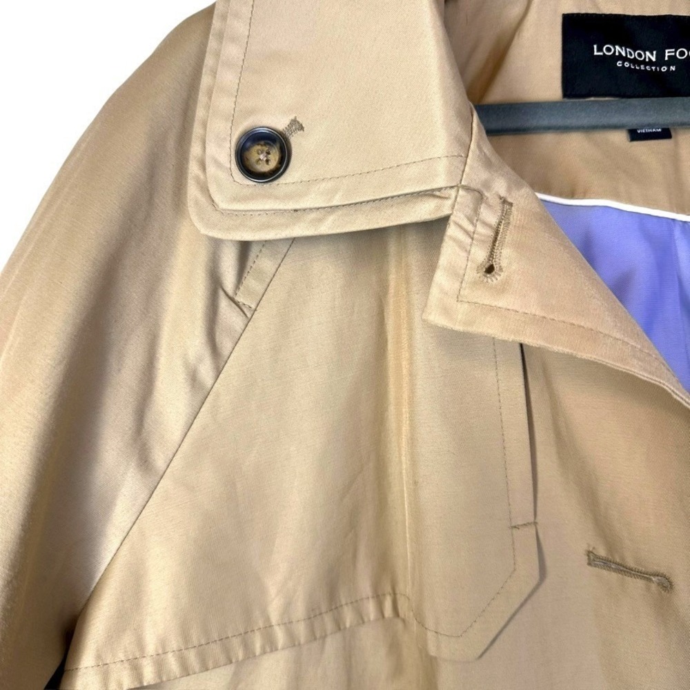 London Fog Collection Trench Coat Womens XL Tan - Picture 7 of 7
